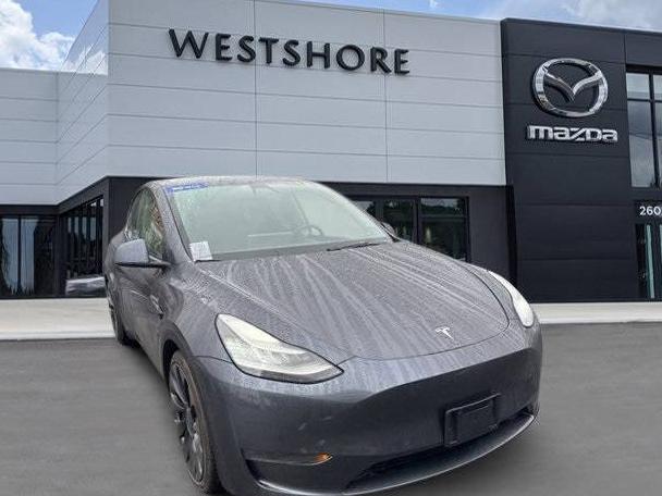 TESLA MODEL Y 2020 5YJYGDEFXLF050087 image